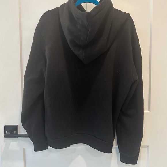 Fashion Nova Black Hoodie with Zippered Sleeves Size 1XL - Picture 5 of 8